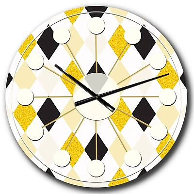 Designart 'Gold Chic Design Ii Mid-Century Modern Wall Clock