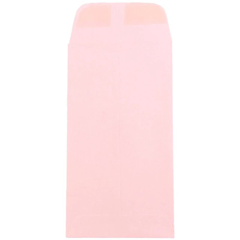 JAM Paper 3.5" x 6.5"  Baby Pink Pastel Coin Business Envelopes, 50ct.