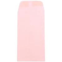 JAM Paper 3.5" x 6.5"  Baby Pink Pastel Coin Business Envelopes, 50ct.