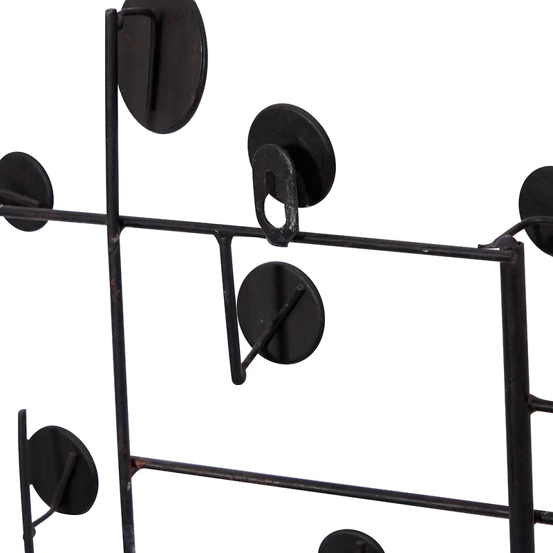 42" Silver Glam Abstract Metal Wall Décor