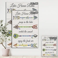 Designart - Sentimental Arrows-Lake House Rules