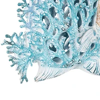 11" Textured Polystone Fish Sculpture with White Fins