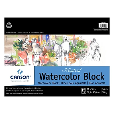 6 Pack: Canson® Montval® Artist Series Watercolor Block