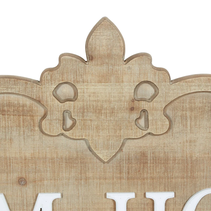 Brown Wood Farmhouse Wall Decor 19" x 47" x 1"