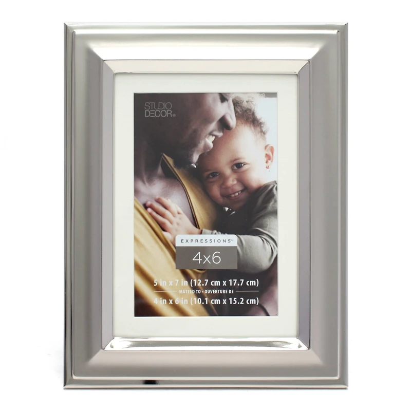 Expressions™ Silver Two Tone Frame with Mat by Studio Décor