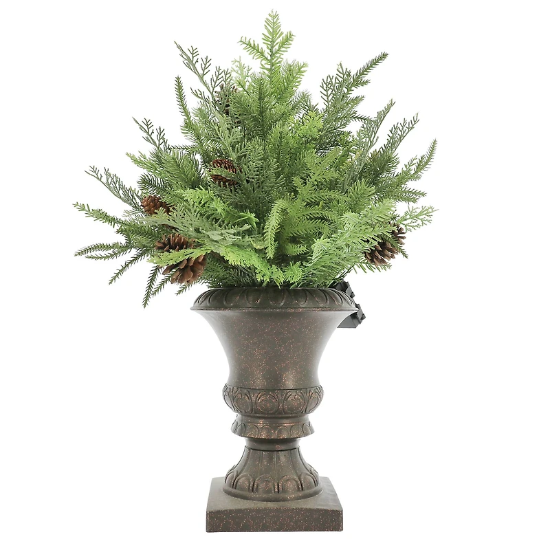 2ft. Pre-Lit Potted Cypress & Pinecone by Ashland®