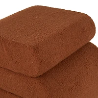 19" S-Shaped Room Ottoman with Connected Arches