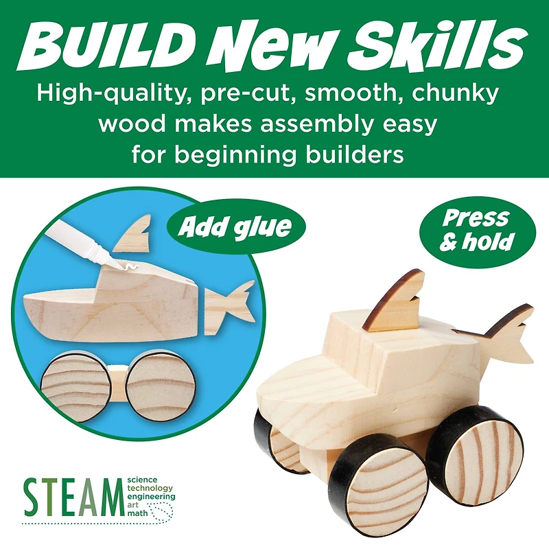 Creativity for Kids® Buildeez!™ Chomper Monster Shark Wooden Model Set