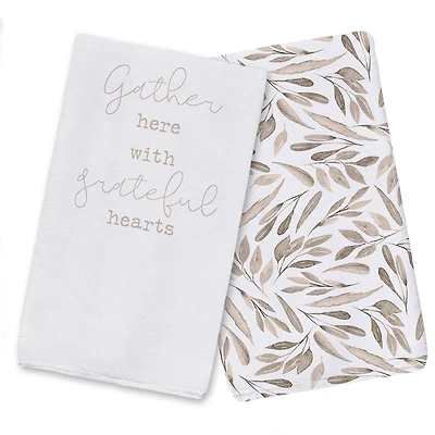 Gather Grateful Hearts Tea Towel Set