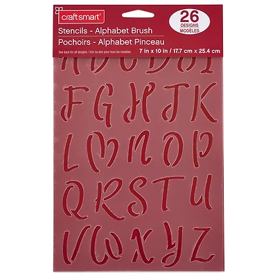2" Brush Alphabet Stencils by Craft Smart®