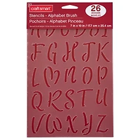 2" Brush Alphabet Stencils by Craft Smart®