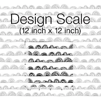 RoomMates Doodle Scallop Peel & Stick Wallpaper