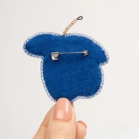 Crystal Art Beadwork Plum Brooch Kit