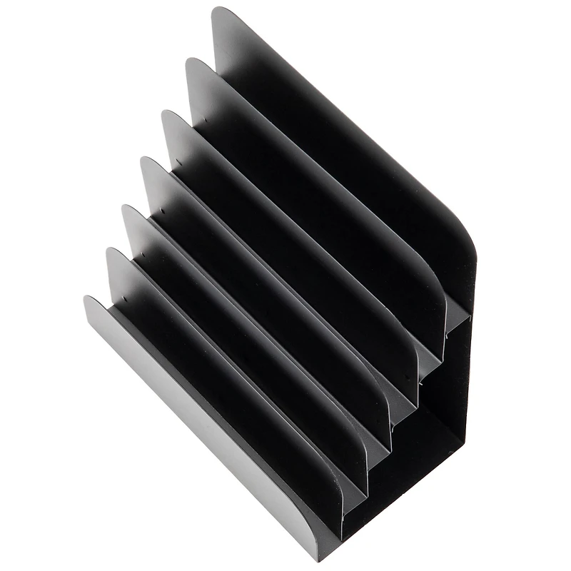 Mind Reader Black Incline Vertical Desk Organizer