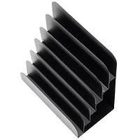 Mind Reader Black Incline Vertical Desk Organizer