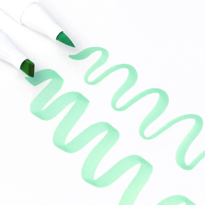 Ohuhu® Honolulu Brush & Chisel Dual Tip Pastel Tones Marker Set