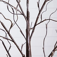 3ft. 5ft. 6ft. Artificial Brown Birch Trees with Warm White LED Lights - Set of 3