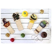 Mp Studia Halloween Cross Stitch on Wood Kit