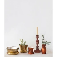 Hello Honey® 9" Mercury Glass Taper Candle Holder