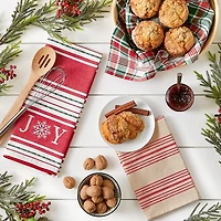 DII® Assorted Joy Snowflake Dishtowel Set