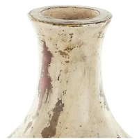 Brown Ceramic Antique Style Distressed Vase