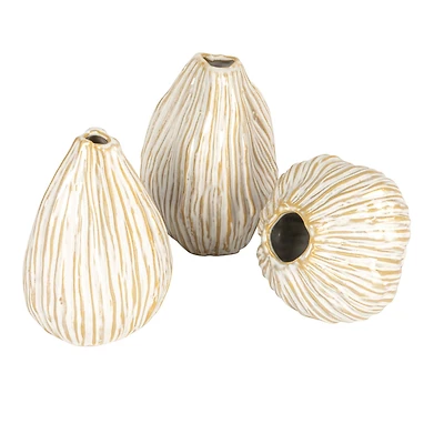 Hello Honey® Whispering White Pleated Vase Set