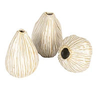 Hello Honey® Whispering White Pleated Vase Set