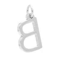 12 Pack: Sterling Silver Alphabet Charm by Bead Landing