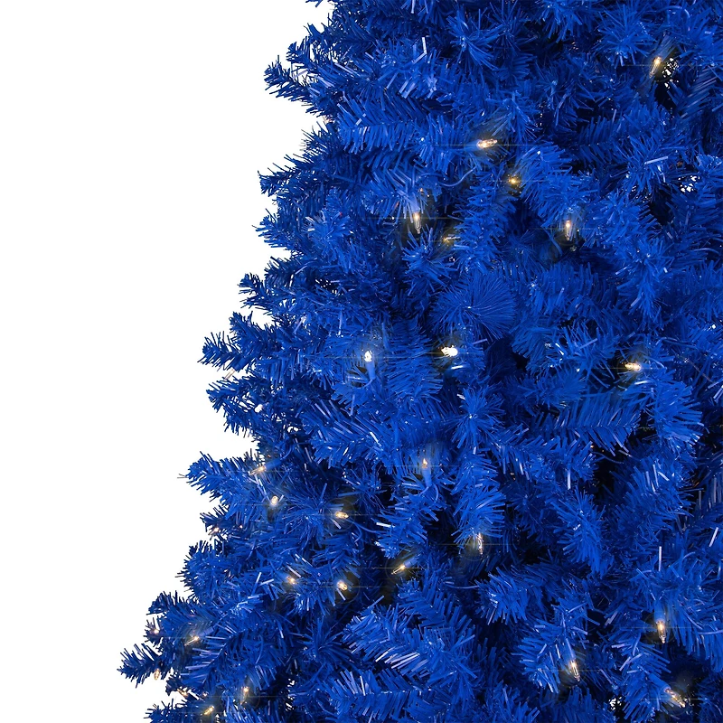 6ft. Pre-Lit Royal Blue Medium Pine Artificial Christmas Tree, Clear Lights