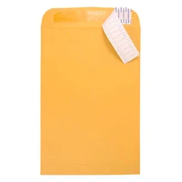 JAM Paper 10" x 15" Brown Kraft Recycled Manila Peel & Seal Closure Envelopes, 500ct.