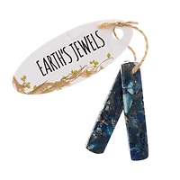 John Bead Earth’s Jewels Synthetic Imperial Jasper Rectangle Pendant Slices