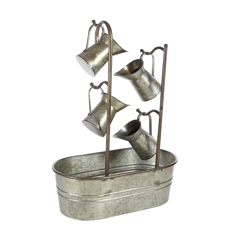 34" Gray Iron Farmhouse Fountain