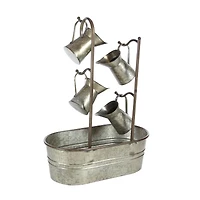 34" Gray Iron Farmhouse Fountain