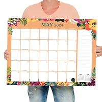TF Publishing 2024 Floral Large Desk Pad Monthly Blotter Calendar