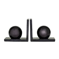 CosmoLiving by Cosmopolitan 6" Metallic Sphere & Marble Bookend Set