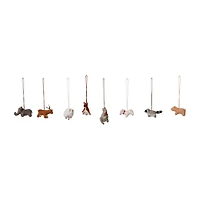 Hello Honey® 8 Pack 2" Animal Wool Felt Ornaments