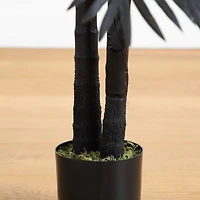 4ft. Artificial Halloween Black Golden Cane Tree