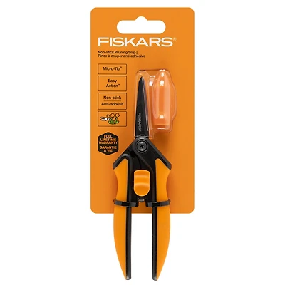 Fiskars® 6" Non-Stick Micro-Tip® Pruning Snips