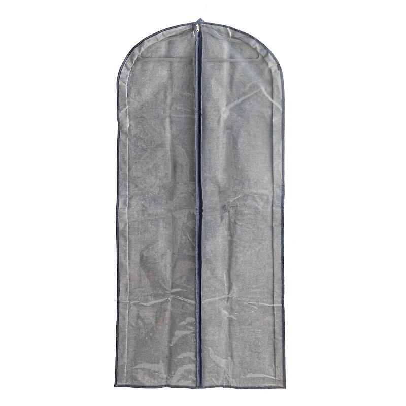 Household Essentials 56" Denim Blue Hanging Zippered Garment Storage Bag, 2ct.