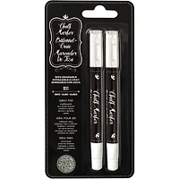 American Crafts™ White Erasable Chalk Markers, 2ct.