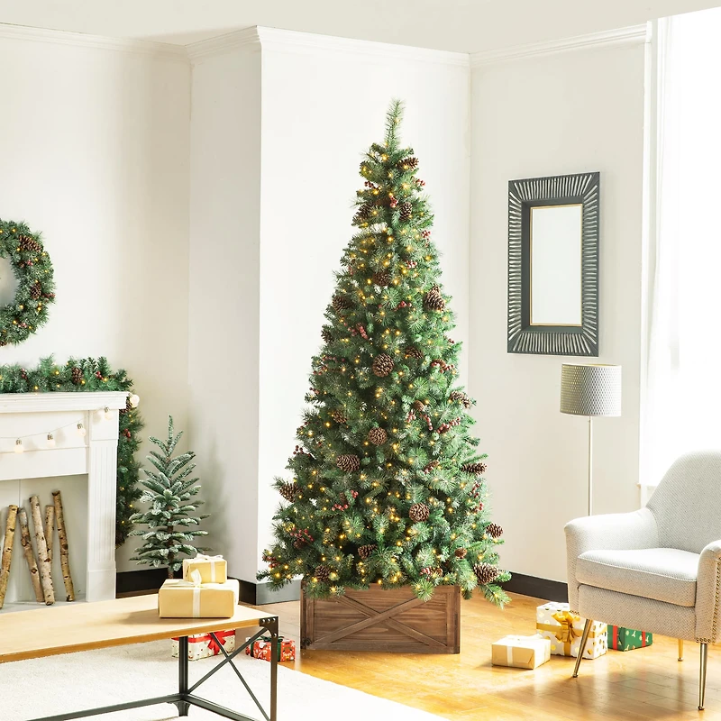 Glitzhome® 22" Natural Wooden Tree Collar