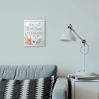 Stupell Industries Farm Fresh Flowers Wooden Wall Plaque