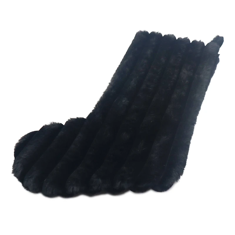 18" Dark Faux Fur Stripe Stocking by Ashland®