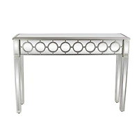 Silver Glam Wood Console Table, 32" x 47"