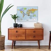 RoomMates Dry Erase Map Of The World Peel & Stick Decals