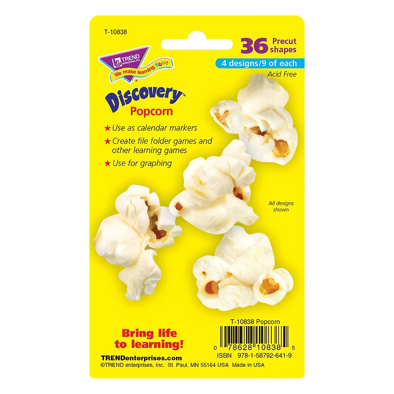 Trend Popcorn Mini Accents Variety Pack, 6 Packs of 36
