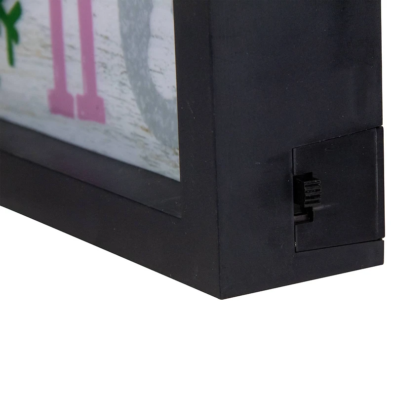 LED Lighted "HO HO HO" With Snowflakes Christmas Wall Art