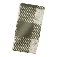 Green Buffalo Check Cotton Twill Napkin