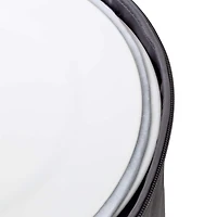 Honey Can Do 10" Gray Round Dinnerware Storage Box