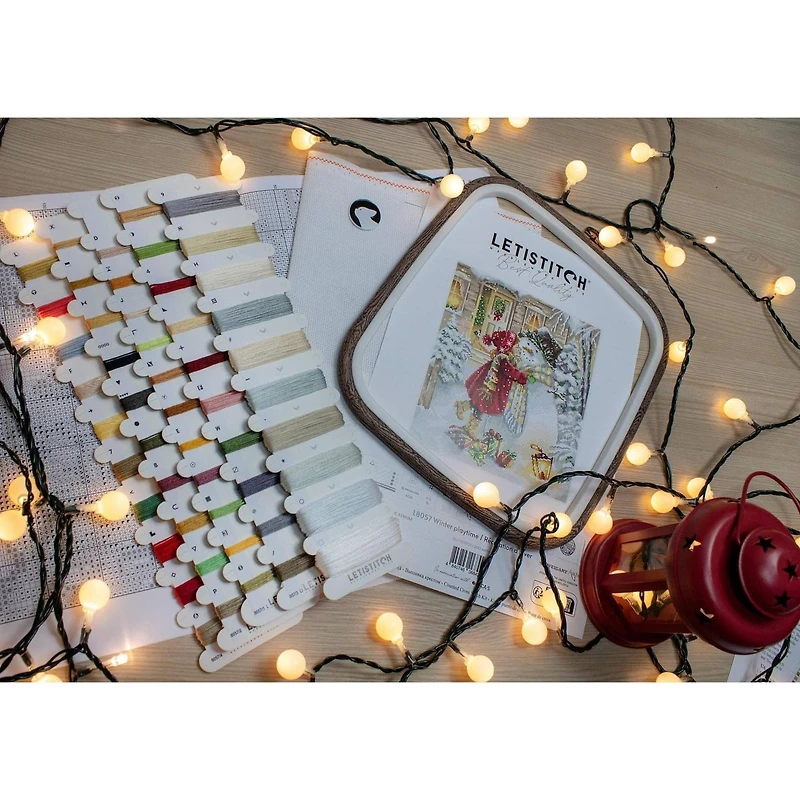 Letistitch Winter Playtime Counted Cross Stitch Kit